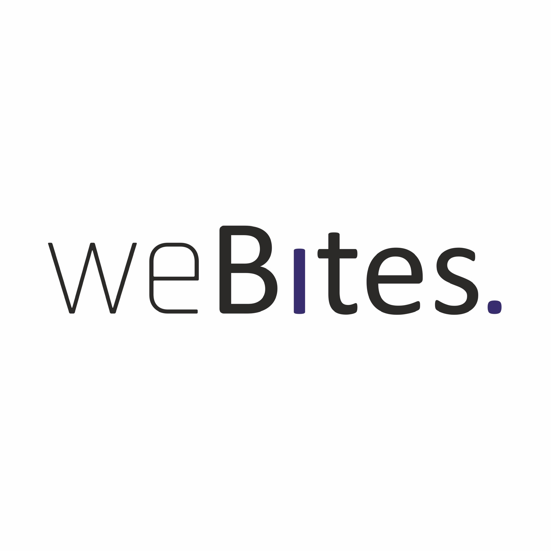 logo firmy weBites z kropką na końcu w kolorze czarnym
